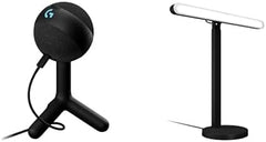 Logitech G Yeti Orb RGB Gaming Microphone with LIGHTSYNC, USB Mic for Streaming Litra Beam Premium LED Gaming Key Light with Truesoft