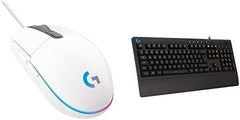 Logitech G203 Wired Gaming Mouse + G213 Prodigy Gaming Keyboard Bundle - White
