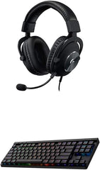 Logitech G Pro X Wired Gaming Headset + G515 TKL Wireless Gaming Keyboard Bundle (Tactile) - Black