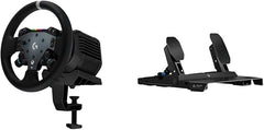 Logitech G RS50 Racing Wheel System - 8Nm Direct Drive Base, RS Wheel Hub with 13 Buttons, 11” Round Wheel + RS Pedals - Sim Racing Pedals with 75 kg Load Cell, Modular Design, for Xbox/PC – Black