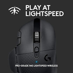 Logitech G604 Lightspeed Wireless Gaming Mouse with 15 programmable Controls, up to 240 Hour Battery Life, Dual Wireless connectivity Modes, Hyper-Fast Scroll Wheel - Black