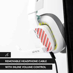 Logitech G Astro A10 Gen 2 Cross-Platform Wired Gaming Headset for PlayStation 5/4, Xbox S|X, Nintendo Switch, PC: 3.5mm Headphone Jack, 32mm Drivers, Flip-to-Mute Mic, Over-Ear - White/Xbox Edition