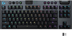 Logitech G915 TKL Tenkeyless Lightspeed Wireless RGB Mechanical Gaming Keyboard, Low Profile Switch Options, Lightsync RGB, Advanced Wireless and Bluetooth Support - Linear
