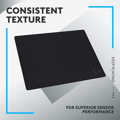 Logitech G740 Large Thick Gaming Mouse Pad, Optimized for Gaming Sensors, Moderate Surface Friction, Non-Slip Mouse Mat, Mac and PC Accessories, 460 x 600 x 5 mm