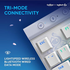 Logitech G515 Wireless Gaming Keyboard TKL, Low Profile, Kamisato Ayaka Special Edition, LIGHTSYNC RGB, Thin Tenkeyless Design, Double-Shot PBT Keycaps, Tactile Brown Mechanical Switches