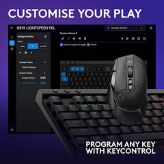 Logitech G502 X Lightspeed Wireless Gaming Mouse + G515 TKL Wireless Gaming Keyboard (Tactile) Bundle: Black