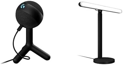 Logitech G Yeti Orb RGB Gaming Microphone with LIGHTSYNC, USB Mic for Streaming Litra Beam Premium LED Gaming Key Light with Truesoft