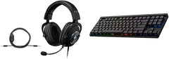 Logitech G Pro X SE Wired Gaming Headset + G515 TKL Wireless Gaming Keyboard Bundle (Tactile) - Black