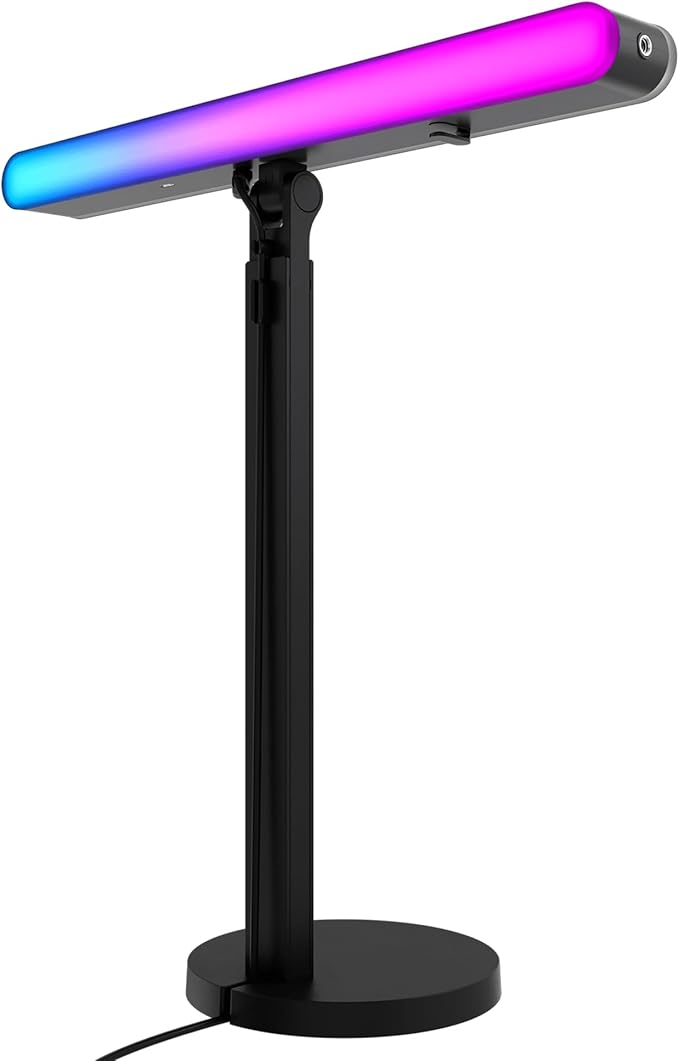 Logitech G Litra Beam LX Premium Dual-Sided RGB LED Streaming Key Light, TrueSoft, Studio Lights, Bluetooth, USB, PC/Mac - Graphite
