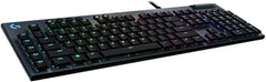 Logitech G815 LIGHTSYNC RGB Mechanical Gaming Keyboard with Low Profile GL Tactile Key Switch, 5 programmable G-Keys, USB Passthrough, Dedicated Media Control - Tactile