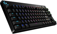 Logitech G PRO Mechanical Gaming Keyboard, Ultra Portable Tenkeyless Design, Detachable Micro USB Cable, 16.8 Million Color LIGHTSYNC RGB Backlit Keys