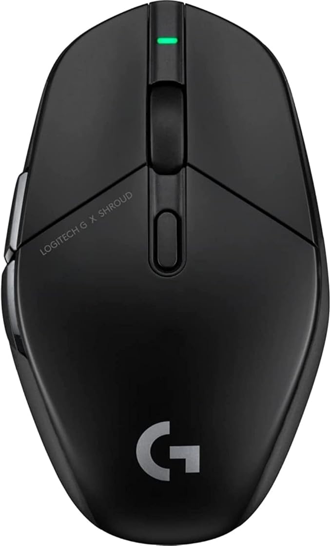 Logitech G303 Shroud Edition Wireless Gaming Mouse - Lightspeed Wireless - Hero 25K - 25,600 DPI - 75 Grams - 5-Buttons – PC - Black