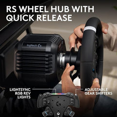 Logitech G RS50 Racing Wheel & Hub System for XB/PC + Racing Adapter Bundle