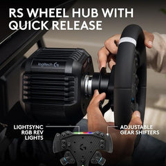 Logitech G RS50 Racing Wheel & Hub System for PS/PC+ Racing Adapter Bundle