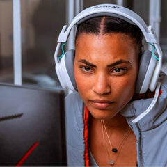 Logitech G Astro A10 Gen 2 Cross-Platform Wired Gaming Headset for PlayStation 5/4, Xbox S|X, Nintendo Switch, PC: 3.5mm Headphone Jack, 32mm Drivers, Flip-to-Mute Mic, Over-Ear - White/PS Edition