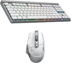 Logitech G502 X Lightspeed Wireless Gaming Mouse + G515 TKL Wireless Gaming Keyboard (Tactile) Bundle: White