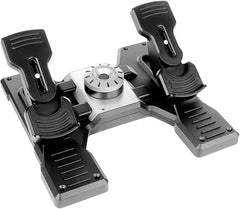 logitech G X56 H.O.T.A.S Throttle and Joystick Flight Simulator Game Controller + Pro Flight Rudder Pedals Bundle