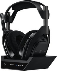 Logitech G Astro A50 X Multi-Platform Wireless Gaming Headset + Base Station for PS5/Xbox/PC: PLAYSYNC Video & Audio Switcher, HDMI 2.1 4K 120Hz VRR, <24bit/48kHz, 24hr Battery, 2.4GHz & BT - Black
