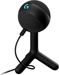 Logitech G Yeti Orb Condenser RGB Gaming Mic with LIGHTSYNC, USB Mic for Streaming, Cardioid for PC/Mac - Black