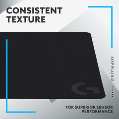 Logitech G240 Cloth Gaming Mouse Pad, Optimized for Gaming Sensors, Moderate Surface Friction, Non-Slip Mouse Mat, Mac and PC Gaming Accessories, 340 x 280 x 1 mm