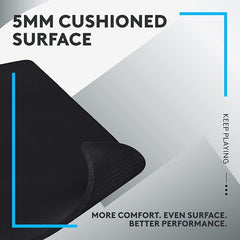 Logitech G740 Large Thick Gaming Mouse Pad, Optimized for Gaming Sensors, Moderate Surface Friction, Non-Slip Mouse Mat, Mac and PC Accessories, 460 x 600 x 5 mm