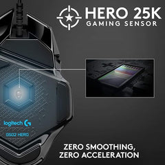 Logitech G502 HERO Wired Gaming Mouse + G Pro X Gaming Headset Bundle - Black