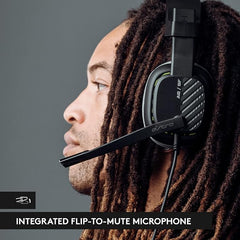 Logitech G Astro A10 Gen 2 Cross-Platform Wired Gaming Headset for PlayStation 5/4, Xbox S|X, Nintendo Switch, PC: 3.5mm Headphone Jack, 32mm Drivers, Flip-to-Mute Mic, Over-Ear - Black/PS Edition