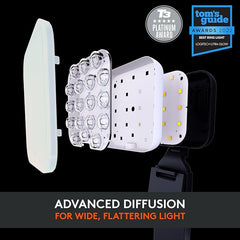 Logitech for Creators Litra Glow Premium LED Streaming Light with TrueSoft, Adjustable Mount, USB Connectivity, Video Lighting for Recording Streams, PC/Mac - Graphite