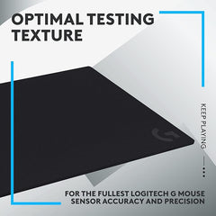 Logitech G740 Large Thick Gaming Mouse Pad, Optimized for Gaming Sensors, Moderate Surface Friction, Non-Slip Mouse Mat, Mac and PC Accessories, 460 x 600 x 5 mm