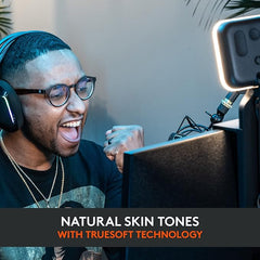 Logitech for Creators Litra Glow Premium LED Streaming Light with TrueSoft, Adjustable Mount, USB Connectivity, Video Lighting for Recording Streams, PC/Mac - Graphite