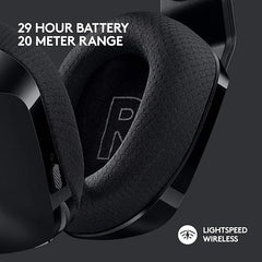 Logitech G733 Lightspeed Wireless Gaming Headset, Suspension Headband, Lightsync RGB, Blue VO!CE Mic, PRO-G Audio – Black, Gaming Headset Wireless, PC, PS5, PS4, Switch Compatible